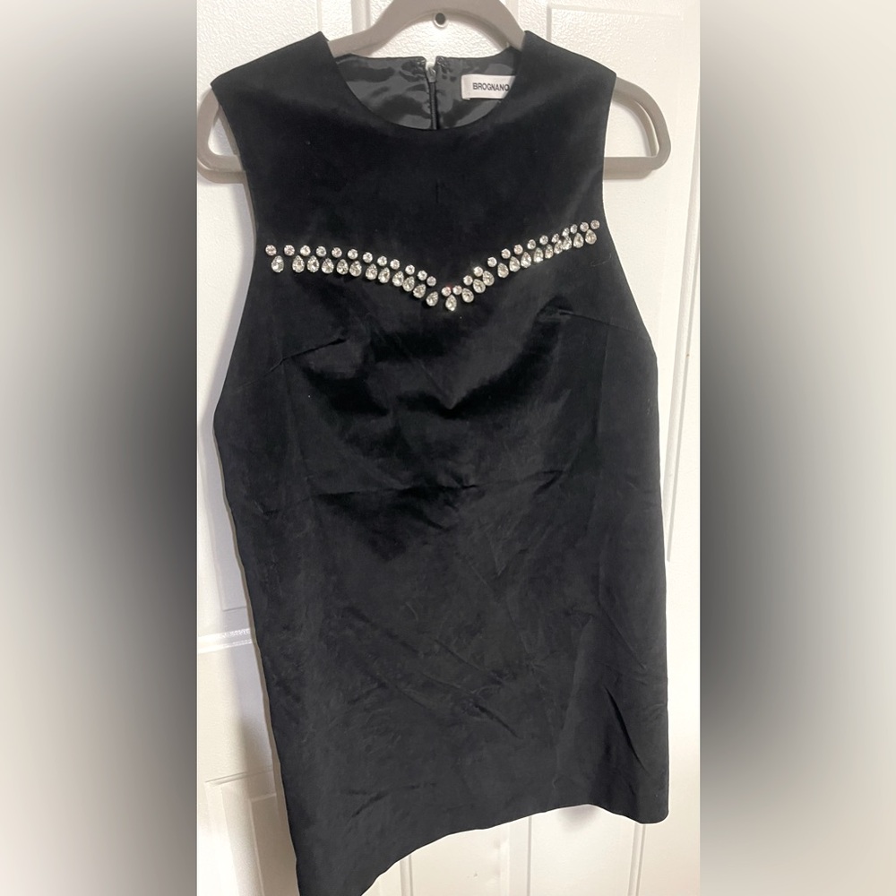 Brognano suede studded dress size M ~ 42